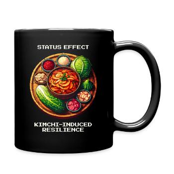 Effet de statut : Résistance au kimchi | Alimentation coréenne - Mug uni - noir - Droite