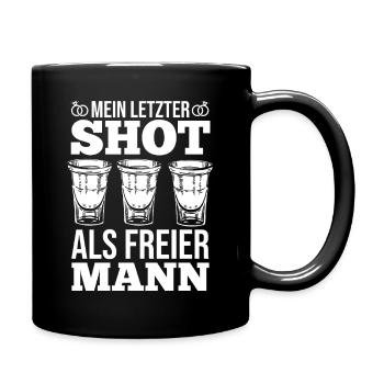 JGA Team Bräutigam Junggesellenabschied - Tasse einfarbig - Schwarz - Rechts
