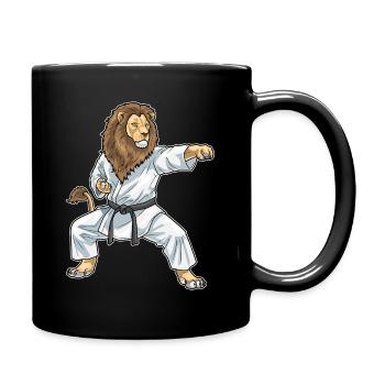 Lion Karate Martial Arts - Full Colour Mug - black - Right
