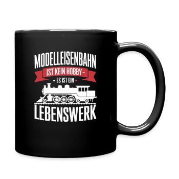Model Railway Lifetime Achievement Banner - Full Colour Mug - black - Right