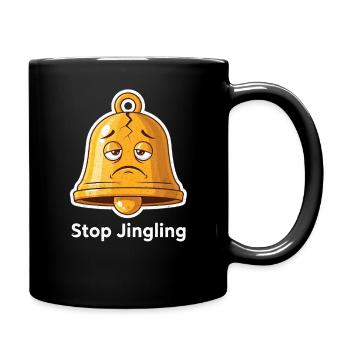 Weihnachtsglocken Weihnachtslieder - Tasse einfarbig - Schwarz - Rechts