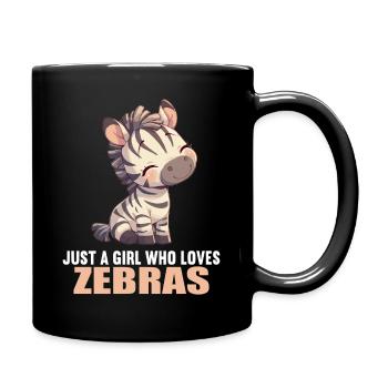 Zèbres Zèbre - Mug uni - noir - Droite