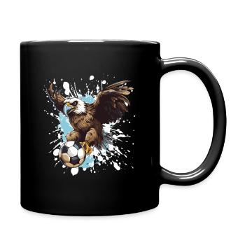 Adler Football Team - Full Colour Mug - black - Right