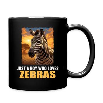 Zèbres Zèbre - Mug uni - noir - Droite