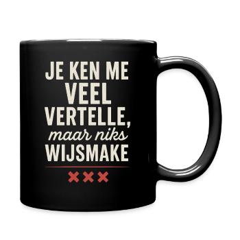 You know me a lot, but don't fool me - Full Colour Mug - black - Right