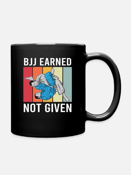 MMA BJJ jiu jitsu Vintage Brazilian Jiu Jitsu - Tasse einfarbig - Schwarz