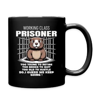 Monday Trapped Work Funny Work Outfit - Full Colour Mug - black - Right