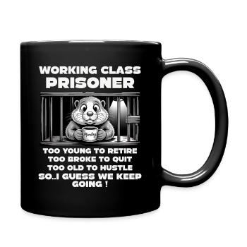 Monday Trapped Work Funny Work Outfit - Full Colour Mug - black - Right