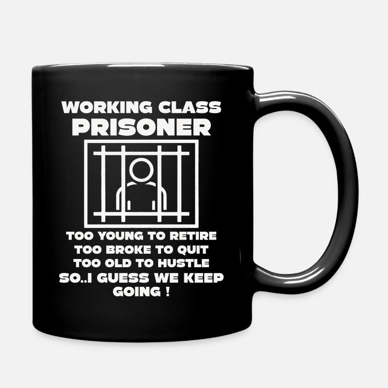 Monday Trapped Arbeit lustiges Arbeits Outfit - Tasse einfarbig - Schwarz