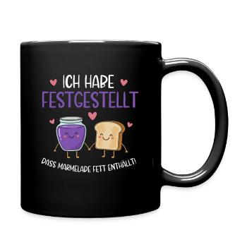 Jam and toast Friends of the Heart - Full Colour Mug - black - Right