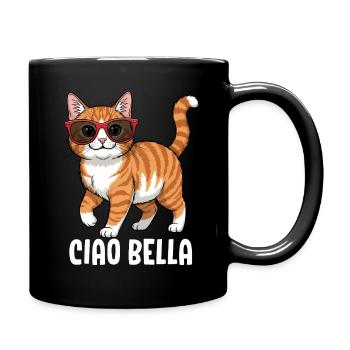 Ciao Bella - Tasse einfarbig - Schwarz - Rechts