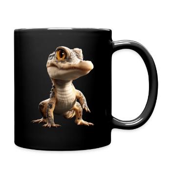 Caïman Crocodile Alligator Reptiles Crocodile Caïmans - Mug uni - noir - Droite