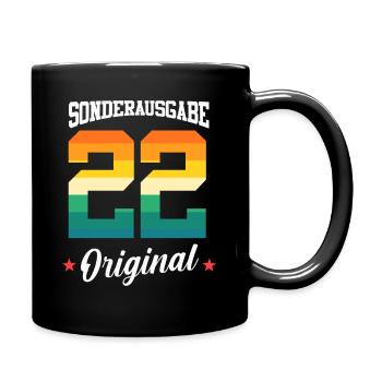 22 Anniversaire - Mug uni - noir - Droite
