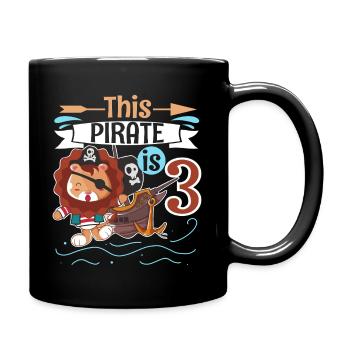 3rd Birthday Pirate - Full Colour Mug - black - Right