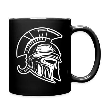 Spartan Warrior Sparta Helmet - Full Colour Mug - black - Right