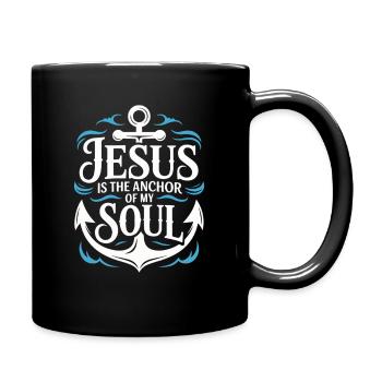 Jesus Is the Anchor of My Soul - Full Colour Mug - black - Right