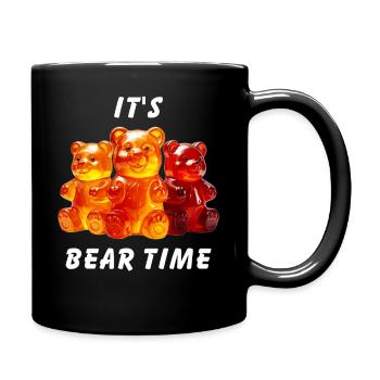 GUMMIBÄREN IT'S BEAR TIME - Tasse einfarbig - Schwarz - Rechts