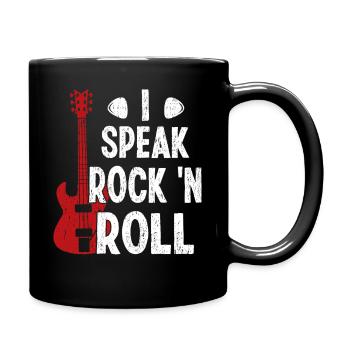 Je parle Rock 'n Roll Musique Guitare Rock Band - Mug uni - noir - Droite