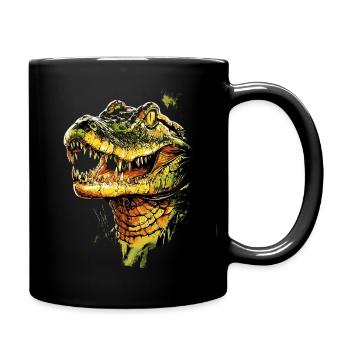 Caïman Crocodile Alligator Reptiles Crocodile Caïmans - Mug uni - noir - Droite