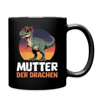 Werdende Mama MUTTER DER DRACHEN Lustiges - Full Colour Mug - black - Right
