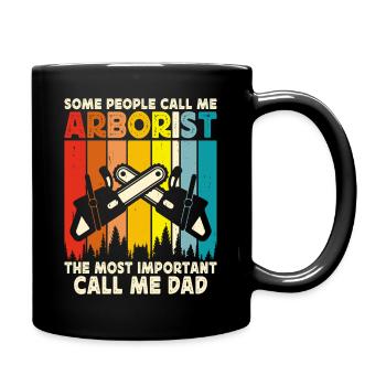 Cadeau drôle de menuisier - Mug uni - noir - Droite