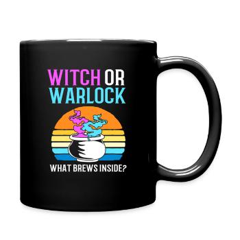 Halloween Gender Reveal - Full Colour Mug - black - Right