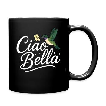 Ciao Bella - Tasse einfarbig - Schwarz - Rechts