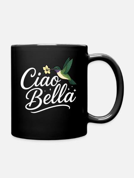 Ciao Bella - Tasse einfarbig - Schwarz