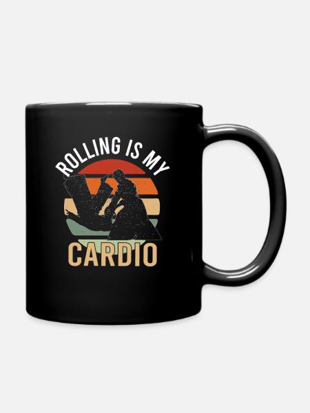 MMA BJJ jiu jitsu Vintage Brazilian Jiu Jitsu - Tasse einfarbig - Schwarz