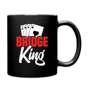 Brückenkönig - Tasse einfarbig - Schwarz - Rechts