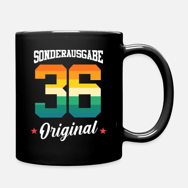 36 Birthday - Full Colour Mug - black