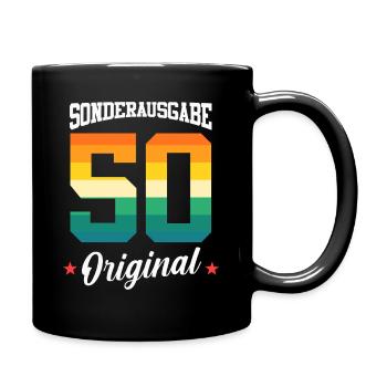 50 Birthday - Full Colour Mug - black - Right