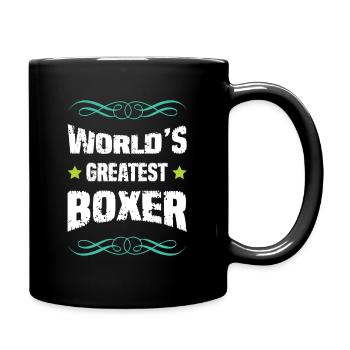 Le plus grand boxeur du monde - Mug uni - noir - Droite
