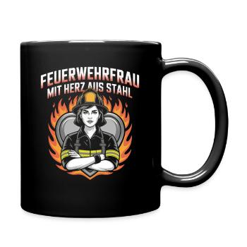 Fire department Firefighter Volunteer fire department - Full Colour Mug - black - Right