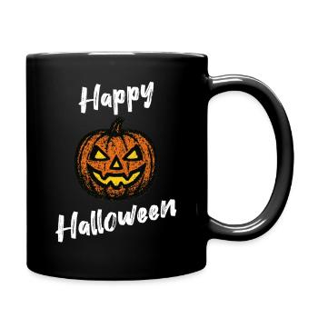 Grunge Pumpkin – Chemise Happy Halloween - Mug uni - noir - Droite