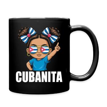 Drapeau de Cuba Jolies Cubanitas Filles Femmes - Mug uni - noir - Droite
