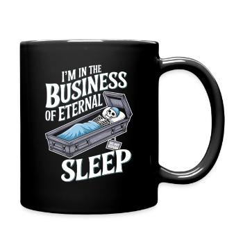 Eternal Sleep Coffin Motif - Halloween - Full Colour Mug - black - Right