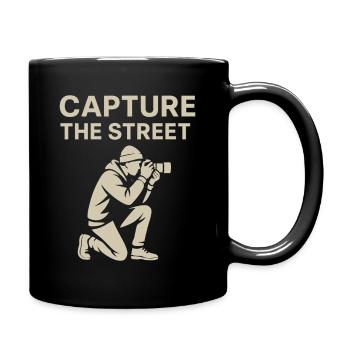 Capture the Street – Street Photography Shirt - Tasse einfarbig - Schwarz - Rechts