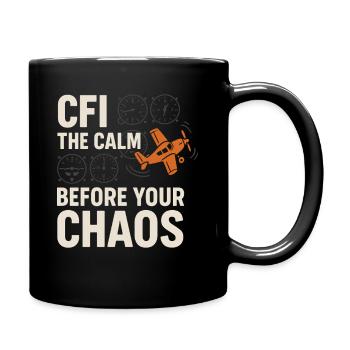 Instructeur de vol Cfi Pilote Instructeur d’aviation - Mug uni - noir - Droite