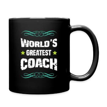 World's Greatest Coach - Tasse einfarbig - Schwarz - Rechts