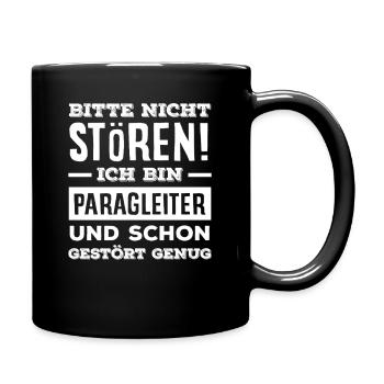 Aventure en parapente Parapente Ne pas déranger - Mug uni - noir - Droite