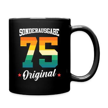 75 Birthday - Full Colour Mug - black - Right