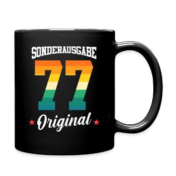77 Birthday - Full Colour Mug - black - Right