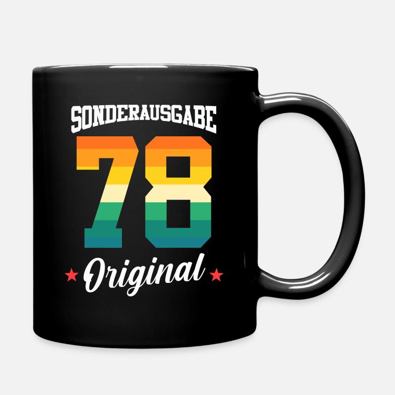 78 Birthday - Full Colour Mug - black