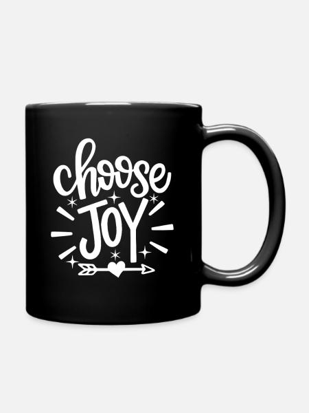 Choose Joy Inspirational - Full Colour Mug - black