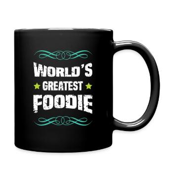 Weltbester Foodie - Tasse einfarbig - Schwarz - Rechts