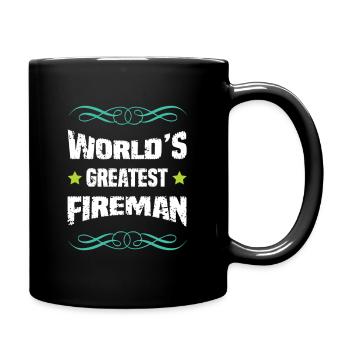 Le meilleur pompier du monde - Mug uni - noir - Droite