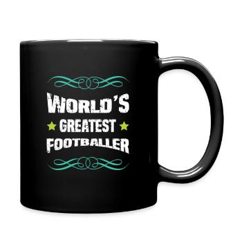 La meilleure police vintage de footballeur au monde - Mug uni - noir - Droite