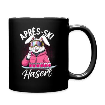 Lapin d’après-ski - Mug uni - noir - Droite