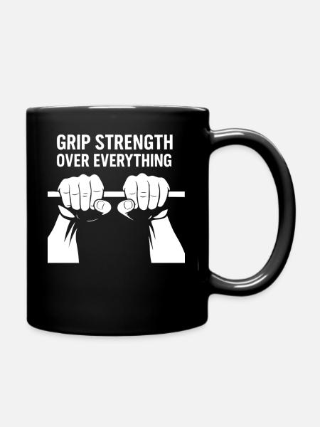 Griffstärke über alles Calisthenics Gym - Tasse einfarbig - Schwarz